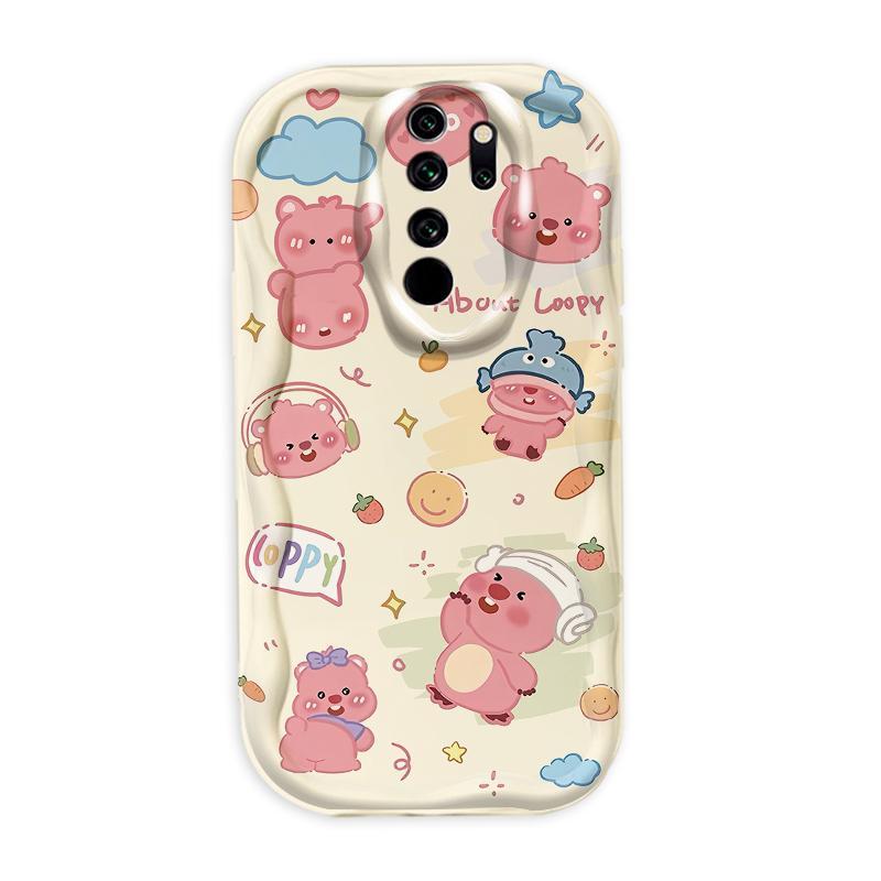Thích hợp cho Redmi Note 8 Pro Redmi 9 3D Art Soft TPU Phim hoạt hình dễ thương Loopy Vỏ điện thoại chống sốc