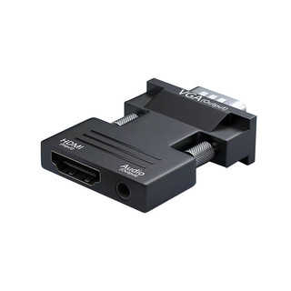 Bộ chuyển đổi HDMI Female sang VGA Male với cổng âm thanh Máy tính xách tay Màn hình kết nối BJWF