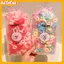 AqToCna 100 Chiếc Bé Gái Nhiều Màu Sắc Dây Buộc Tóc Bộ Nylon Cao Su Co Giãn Cao Su Trẻ Em Vòng Tròn Tóc Trẻ Em Phụ Kiện Tóc AqToCna