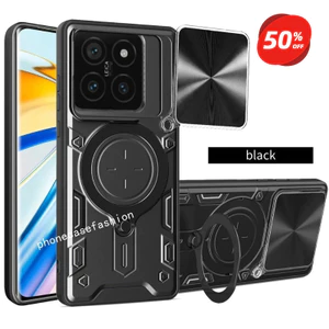 Ốp Điện Thoại Cho Poco M8 Pro M8Pro 4G 5G 2025 Vỏ Gắn Xe Ô Tô Giá Đỡ Vòng Hút Tự Động Vỏ Cứng Chống Sốc Giá Đỡ Mặt Sau Camera Trượt Ống Kính Bảo Vệ