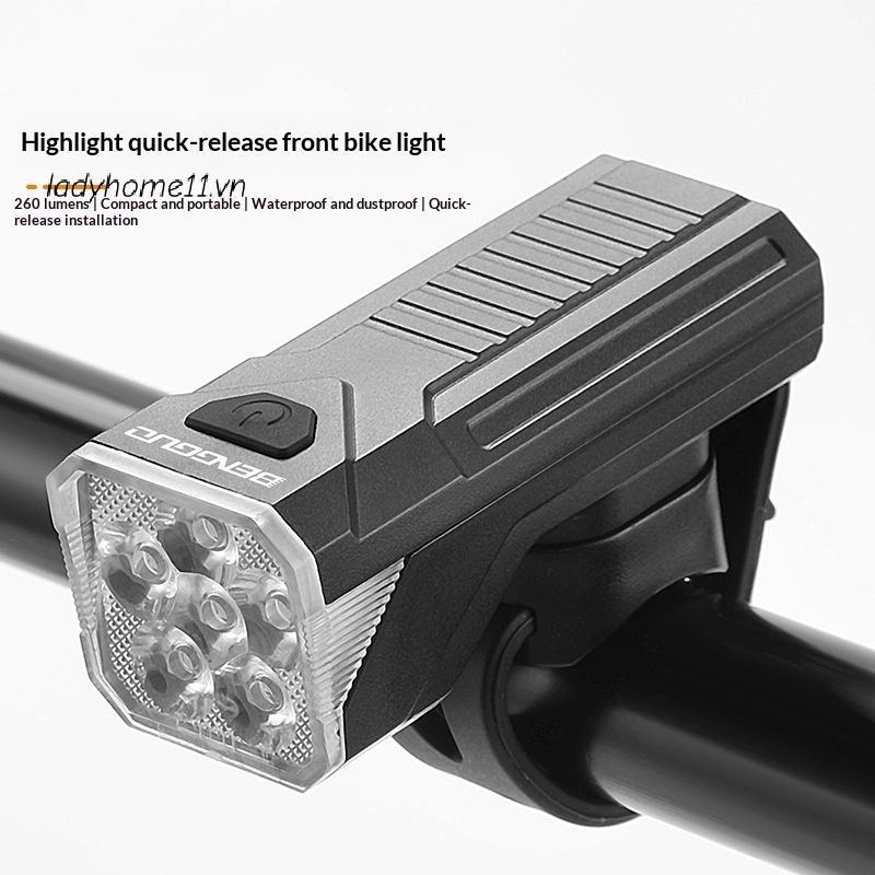Sạc Đèn Xe Đạp LED Mini An Toàn Ban Đêm - Có Đèn Trước Và Sau