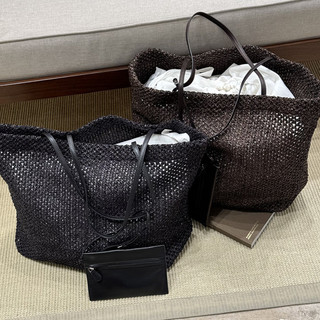 Túi Tote Dệt PPF Raffia Rơm Rỗng, Đeo Vai, Dung Tích Lớn, Có Túi Zip Tháo Rời, Lý Tưởng Cho Đi Lại & Kỳ Nghỉ, 2026 It #4702