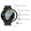 2-10 Chiếc Cong Kính Cường Lực Cho TicWatch Pro 3 2021 2020 E3 C2 Đen Edge Bảo Vệ Màn Hình Cho TicWatch GTX GTW GTK GTH Pro 2 GTA Chống Vân Tay Phim Kính HD