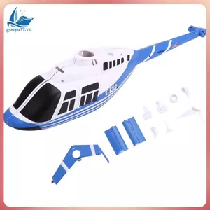 RC Toy Helicopter Nâng cấp C138 Bộ vỏ cầu chì cho RC ERA C138 Bell 206 1: 33 RC Toy Phụ tùng máy bay trực thăng Màu xanh lam
