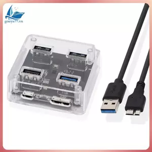 Bộ chia trung tâm 4 cổng USB 3.0 2.0 5Gbps USB A Khe cắm Docking Station Nhiều USB3.0 Bộ mở rộng bộ chuyển đổi USB2.0 cho máy tính xách tay PC