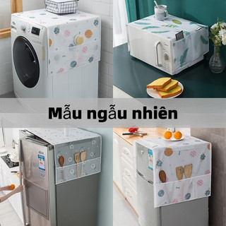 MiraLife Tấm Phủ Tủ Lạnh, Máy Giặt Có Ngăn Để Đồ - Tấm Che Tủ Lạnh Chống Bụi, Chống Thấm Nước