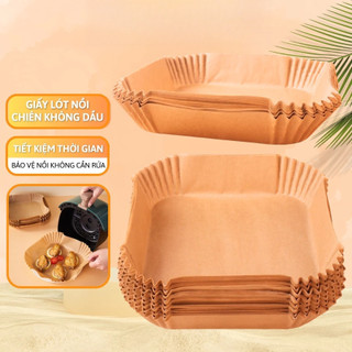 Set 150 Miếng Giấy Nến Lót Nồi Chiên Không Dầu - Giảm Thiểu Tối Đa Dầu Mỡ Bám Vào Nồi Chiên