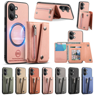 Ốp Điện Thoại Cho Xiaomi 17 15T Poco X8 Pro Max X7 F7 M8 Redmi K90 Pro Max Nam Châm Mạnh Có Thể Tháo Rời Ví Ốp Lưng