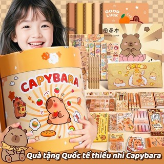 Bộ văn phòng phẩm dễ thương hoạt hình trọn 6/1 bộ dụng cụ học tập hộp quà sinh nhật cho bé trai gái
