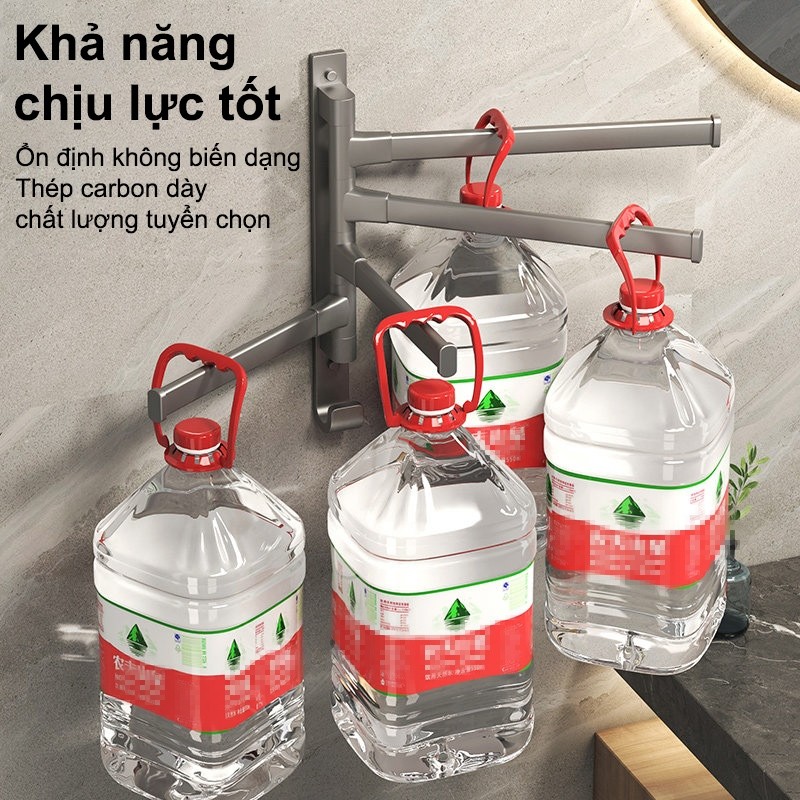 𝐎𝐥𝐢𝐟𝐞 Tiện Giá Đỡ Treo Khăn Xoay 180° Giá Treo Khăn Gắn Tường Tháo Lắp Móc Treo Đa Năng Dùng Phòng Tắm Phòng Bếp