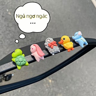 Trang trí màn hình xe máy & gương chiếu hậu ô tô, bộ mô hình hoạt hình mông siêu cute nhiều mẫu lựa chọn