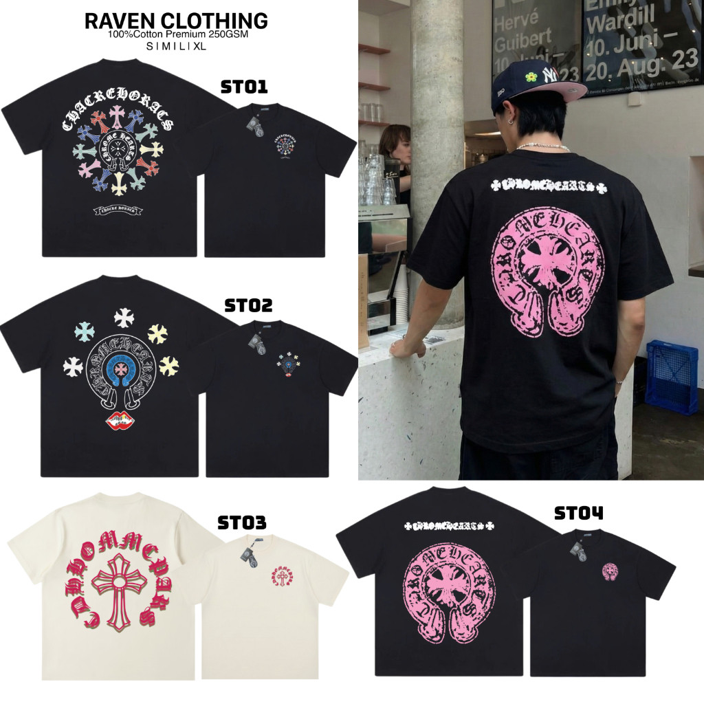 [Full Tag] Áo Thun Chrome Heart ss1 2025 Premium 100% Cotton - phong cách nam nữ oversize
