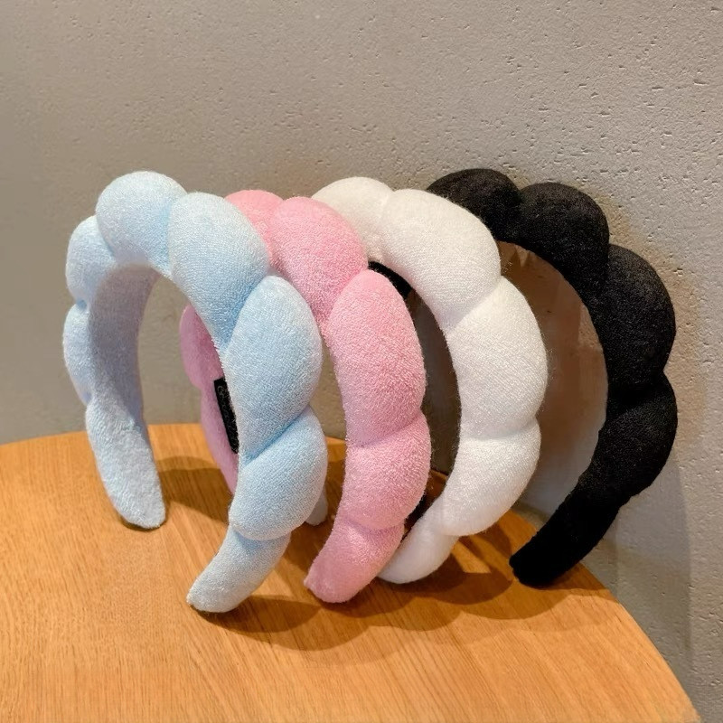 Băng đô chăm sóc tóc và da, khăn Terry Spa cho nữ