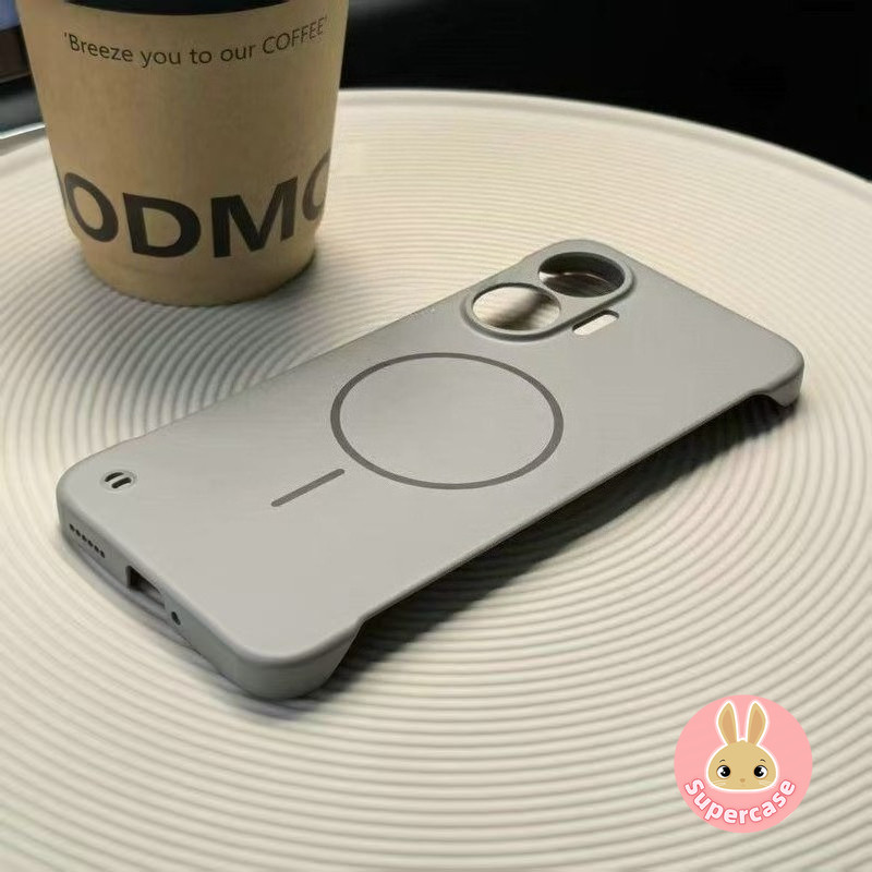 Ốp Điện Thoại Từ Tính Tản Nhiệt Cho Redmi 14C 14R A4 Note 15 14 13 Pro Plus K80 K70 Ultra K60 Pro Turbo 4 5G 4G Da-Feel Siêu Mỏng Không Khung Matte Vỏ Mềm
