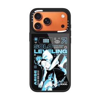 CASECASE X Solo Leveling Sung Jin Woo Medley Ốp lưng kính hút từ tính chống trầy xước cho IPhone 17 Air 16 15 14 Pro Max Plus Ốp lưng cứng có hộp khắc logo