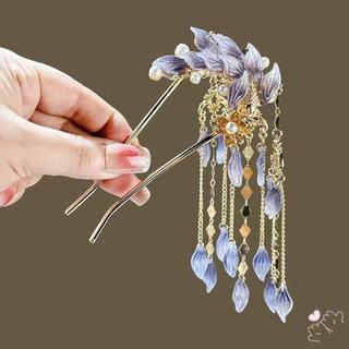 Hình chữ U kẹp tóc hợp kim phong cách Trung Quốc, phụ kiện tóc đẹp cho ngày lễ