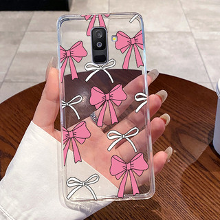 Dành Cho Samsung A6 Plus Vỏ Trong Suốt Thỏ Dễ Thương TPU Mềm Silicon Ốp Lưng Cho Samsung Galaxy A6 Plus 2018 Ốp lưng A605F A600G