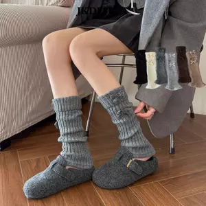 Nơ Chân Tất JKDESIGN - Dệt Kim Co Giãncao, Phong Cách Gothic Kawaii Ngọt Ngào cho Mùa Thu Đông