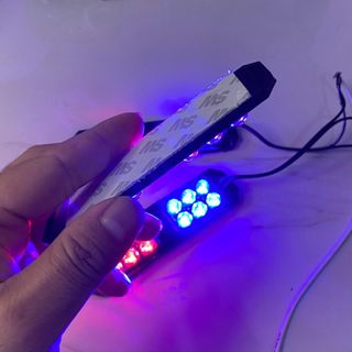 Đèn Nháy 2 màu XANH ĐỎ tự động trang trí xe máy, ô tô có chống nước