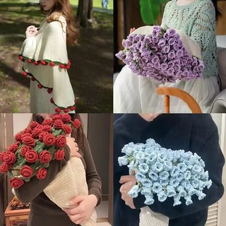Sáng Tạo Móc Hoa Chăn Hoa Hồng Bó Hoa Chăn Hoa Hướng Dương Bó Hoa Cưới Quà Tặng Handmade Sofa Chăn Quà Tặng