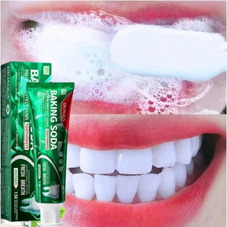 Kem Đánh Răng Làm Trắng Răng Kem đánh răng bạc hà 100g  loại bỏ cao răng hôi miệng tẩy ố vàng Không Chứa Florua