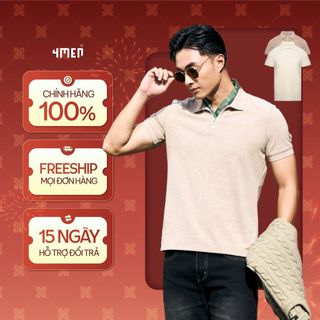 Áo Polo Nam Dệt Kim Dây Kéo Form Slimfit 4MEN PO174 mềm mại, co giãn, tôn dáng, dễ phối