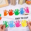 Yoo Vui Vẻ Dấu Tay Miếng Dán Giấy Dính Miếng Dán Bản Tin Bảng Biên Giới Viền Cho Trẻ Em Phòng Học Bản Tin Ban Decora