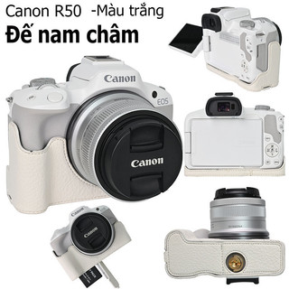 Bao Da Bảo Vệ Máy ảnh PU, đế Nam Châm, Dành Cho Canon R50/M50, Fujifilm XT30, Chịu Mài Mòn, Dễ Lắp đặt