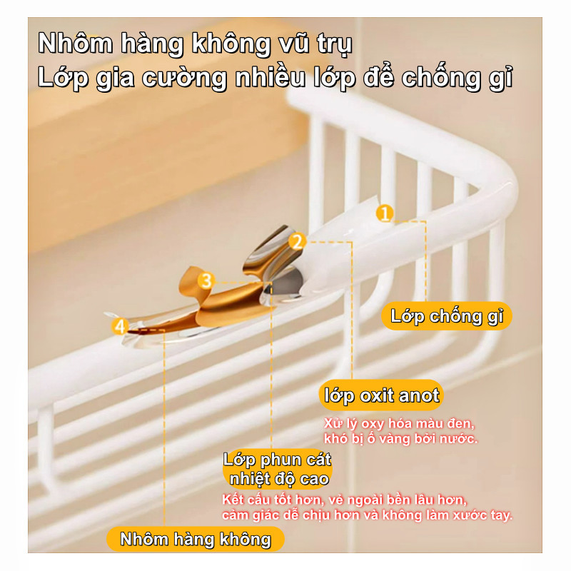Kệ giấy vệ sinh nhà tắm gỗ tự nhiên, bề mặt chống nước, lắp đặt không cần khoan , bền đẹp