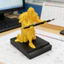 Giá đỡ bút để bàn Hộp đựng bút hiệp sĩ In 3d Giá đỡ bút hiệp sĩ đa chức năng Kneeling Knight Pencil Stand Home Office Bàn sắp xếp Máy tính để bàn độc đáo cho Đông Nam