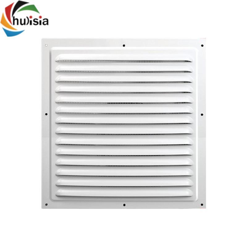 Hợp kim nhôm Lỗ thông hơi Lưới tản nhiệt màu trắng Chống thời tiết Louver Lưới che tường trần RV Garage Camper