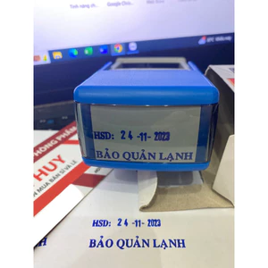 Khắc dấu nội dung theo yêu cầu Shiny S-826D có ngày tháng năm xoay chỉnh