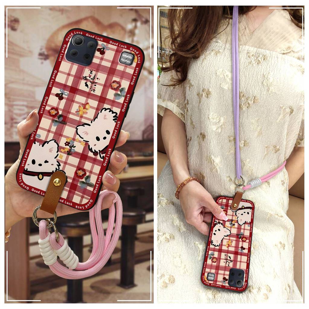 Ốp lưng TPU toàn bộ cho LG K92 5G/Q92, đeo ngang, bảo vệ chống va đập, vòng cổ thời trang