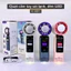 𝐓𝐞𝐜𝐡 𝐒𝐭𝐨𝐫𝐞 Quạt cầm tay K801- 100 cấp độ gió, gập linh hoạt 180 độ, tích hợp sò lạnh - Tặng dây đeo, 4000mh