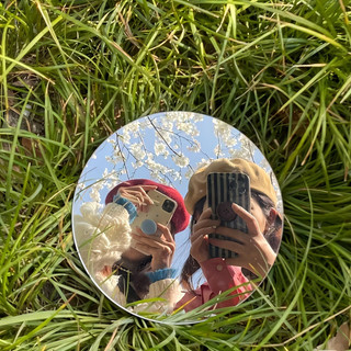 Gương Selfie Mini 360 Độ Chụp Góc Rộng, Gương Lồi Chụp Ảnh, Gương Cầm Tay/Dán Điện Thoại Nhỏ Gọn