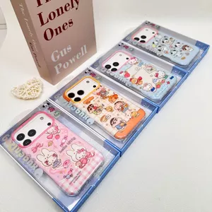 Ốp Điện Thoại IPhone 17ProMax Skin Feel Frosted Cartoon 16Pro Crayon Shin-Chan HelloKitty 15 pm Vỏ Bảo Vệ Toàn Diện Chống Sốc