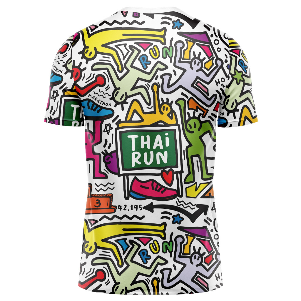 Áo Thun Thể Thao Thairun Alien Run Mùa Hè, Thoáng Khí Cho Nam và Nữ