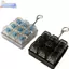 CMINYP 4 phím Bàn phím cơ Máy kiểm tra trục LED Keycap Switch Sampler Đồ chơi chìa khóa Giảm căng thẳng cho game thủ Văn phòng tại nhà Móc khóa di động rỗng