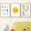 Bảng Chữ Cái Giáo Dục Số Sun Canvas Treo Tường Nghệ Thuật Trang Trí Cho Phòng Bé Phòng Ngủ Trẻ Em Unframed Chống Thấm Nước