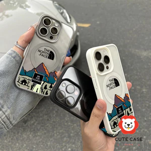ốp lưng iphone Vỏ nam châm với cảnh núi tuyết Cho Iphone 17 11 12 13 14 15 Iphone 16 7 xs xr Pro Max Plus
