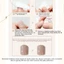 AFTEROF 10 Cái / hộp Móng Tay Giả Đầu Vuông Ngắn, Làm Móng Tay Nghệ Thuật Bấm Móng Tay Trên Móng Tay, Dễ Sử Dụng Tự Làm Giàu Với Miếng Dán Gel Móng Tay Giả Có Thể Tái Sử Dụng Nữ / Bé Gái
