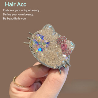 Kẹp Tóc Hình Hoạt Hình Dễ Thương Full Kim Cương, Thiết Kế Trái Tim Ngọt Ngào Cho Cô Gái