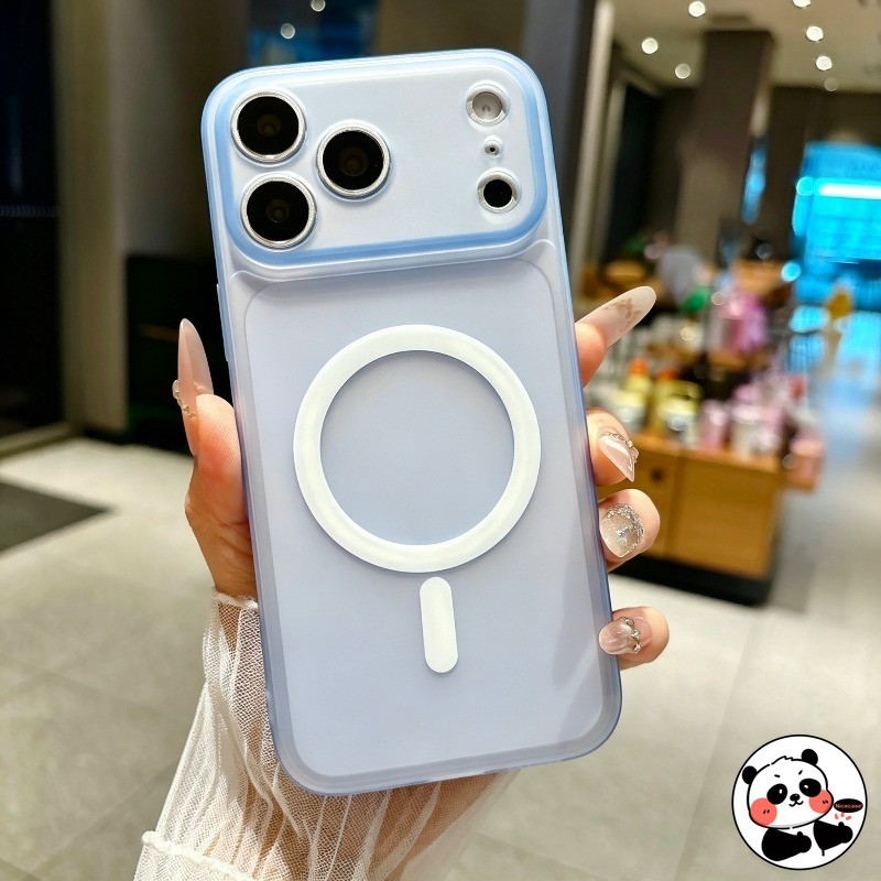Ốp Điện Thoại Từ Tính Trong Suốt Cho Realme 16 15 15X 15T 12 Pro Plus 11 11X 9i 7i Global 6i 5 5s 5i 5G 4G Vỏ Sạc Không Dây Dễ Thương Đơn Giản Matte CandyColor Vỏ Mềm