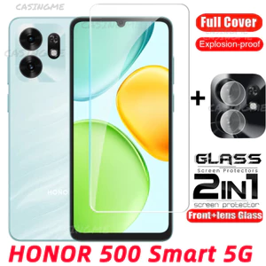 HONOR 500 Smart 5G 2026 Full Cover Kính Cường Lực Flim Cho HONOR 500 Smart Honor500Smart 500Smart Lite Pro 4G 5G 2026 Phim Trước Mặt Sau Ống Kính Kính Kính Mặt Sau Camera Bảo Vệ Màn Hình