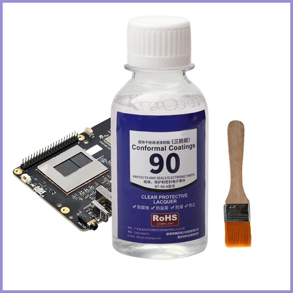 Lớp phủ chống thấm điện tử 100ML Lớp phủ bảo vệ trong suốt Chống thấm nước Nhanh khô Bảng mạch trong suốt mueadsyvn
