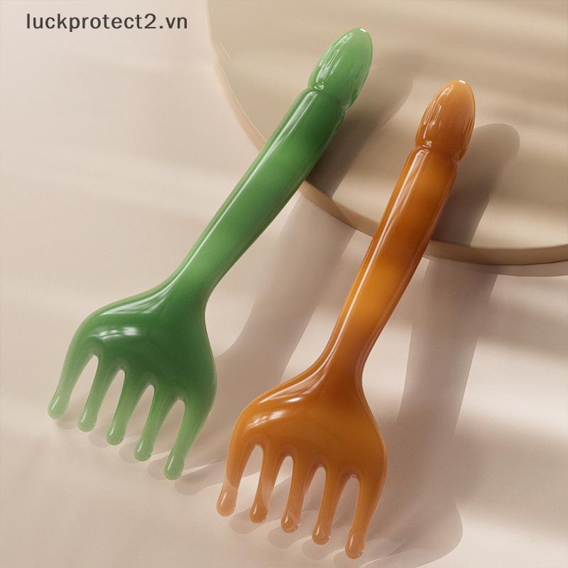 # luckpro # Máy mát xa đầu Da đầu Gua Sha để massage toàn thân Ne Leg Đầu năm móng vuốt Cạo Sti Massage cạo móng vuốt Massage Visage.
