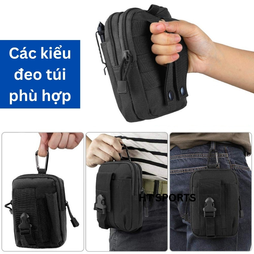 Túi đeo thắt lưng nhỏ gọn tiện lợi hàng ngày Chống nước،Có ngăn để điện thoại،Đựng tiền, thẻ, chìa khóa