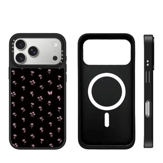Ốp điện thoại cứng hình bướm hoa hồng từ tính cho iPhone 17 Pro Max 17 Air 16 Plus 15 14 13 12 11 Vỏ chống sốc