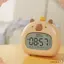 Đồng hồ LED CHEESELY, Phim hoạt hình có đồng hồ báo thức có thể sạc lại, Đèn bàn sáng tạo Capybara đầu giường