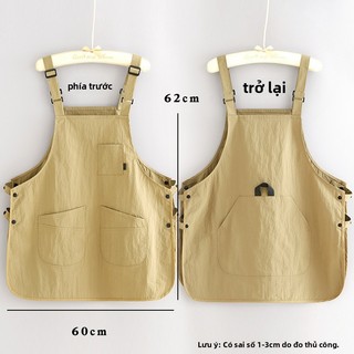 Phong Cách Mới Tạp Dề Chống Nước Hai Mặt Mặc Tạp Dề Nấu Ăn In Đơn Giản Phục Vụ Đặc Biệt Chống Bẩn Thoáng Khí